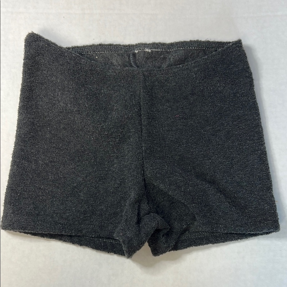 Terry/Fleece Gray Ballet Dancewear Booty Shorts M NWOT